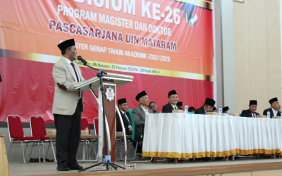PASCASARJANA UIN MATARAM SELENGGARAKAN YUDISIUM KE-26 UNTUK PROGRAM MAGISTER DAN DOKTOR PERIODE I TAHUN 2023