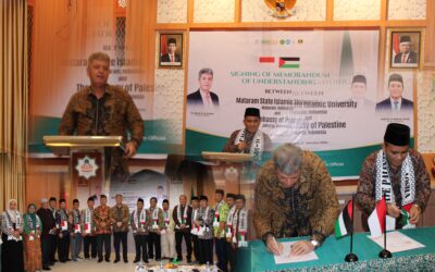 DUTA BESAR PALESTINA TANDATANGANI MOU DENGAN UIN MATARAM