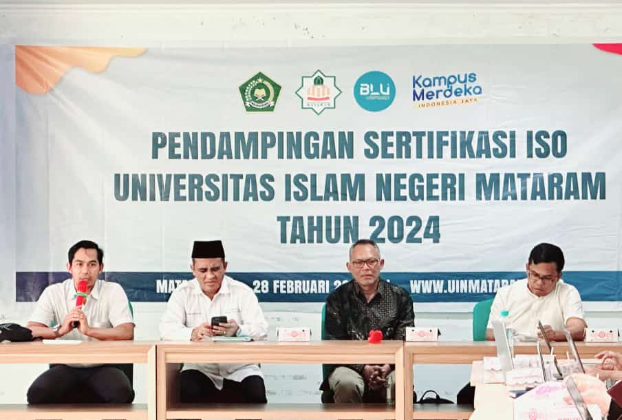 LPM UIN MATARAM MENYELENGGARAKAN PENDAMPINGAN SERTIFIKASI ISO