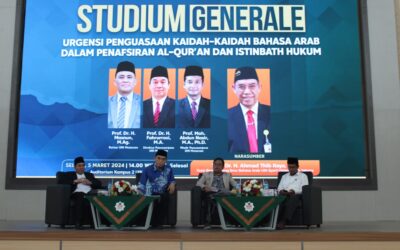 PERKUAT PENGUASAAN KAEDAH BAHASA ARAB DALAM PENAFSIRAN AL-QUR’AN UNTUK ISTINBATH HUKUM, PASCASARJANA UIN MATARAM GELAR STUDIUM GENERALE
