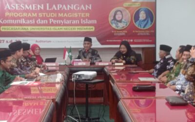 ASESMEN LAPANGAN AKREDITASI PRODI MAGISTER KOMUNIKASI DAN PENYIARAN ISLAM (S2 KPI) PASCASARJANA UIN MATARAM, REKTOR TARGETKAN UNGGUL