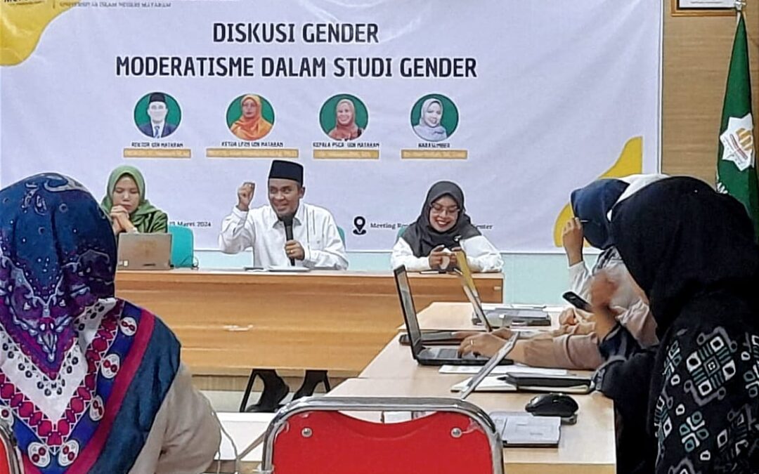 SAMBUTAN REKTOR UIN MATARAM, PROF. DR. H. MASNUN TAHIR, MA. PADA DISKUSI GENDER YANG MENGANGKAT TEMA MODERATISME DALAM STUDI GENDER