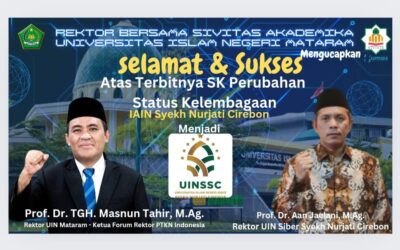 KETUA FORUM REKTOR PROF. DR. H. MASNUN TAHIR, M.Ag. : APRESIASI TRANSFORMASI UIN SIBER SYEKH NURJATI CIREBON