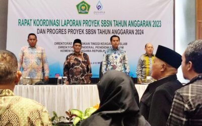 MEMBANGUN KUALITAS INFRASTRUKTUR PENDIDIKAN TINGGI KEAGAMAAN ISLAM: SUKSESKAN RAPAT KOORDINASI LAPORAN PROYEK SBSN