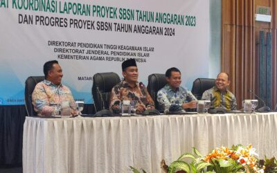 UIN MATARAM JADI TUAN RUMAH RAPAT KOORDINASI LAPORAN PROYEK SBSN: MEMBANGUN KUALITAS INFRASTRUKTUR PENDIDIKAN TINGGI KEAGAMAAN ISLAM