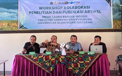 PRODI TADRIS BAHASA INGGRIS FTK UIN MATARAM WORKSHOP KOLABORASI PENELITIAN DOSEN DAN PUBLIKASI SCOPUS