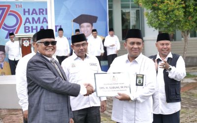 REKTOR BERIKAN TALI ASIH PURNA TUGAS KEPADA BAPAK DRS. H. SUBIHI, M.PD.I MANTAN KEPALA BIRO AUPK UIN MATARAM
