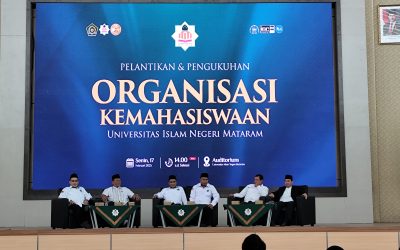 PELANTIKAN DAN PENGUKUHAN PENGURUS ORGANISASI MAHASISWA UIN MATARAM