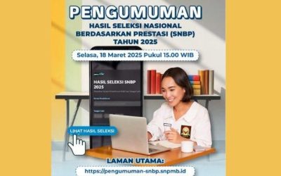 PENGUMUMAN HASIL SELEKSI NASIONAL BERDASARKAN PRESTASI (SNBP) TAHUN 2025