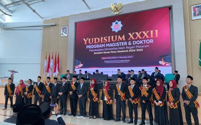 YUDISIUM XXXII PASCASARJANA UIN MATARAM :LULUSKAN 145 MAHASISWA MAGISTER DAN DOKTOR DI BULAN RAMADHAN