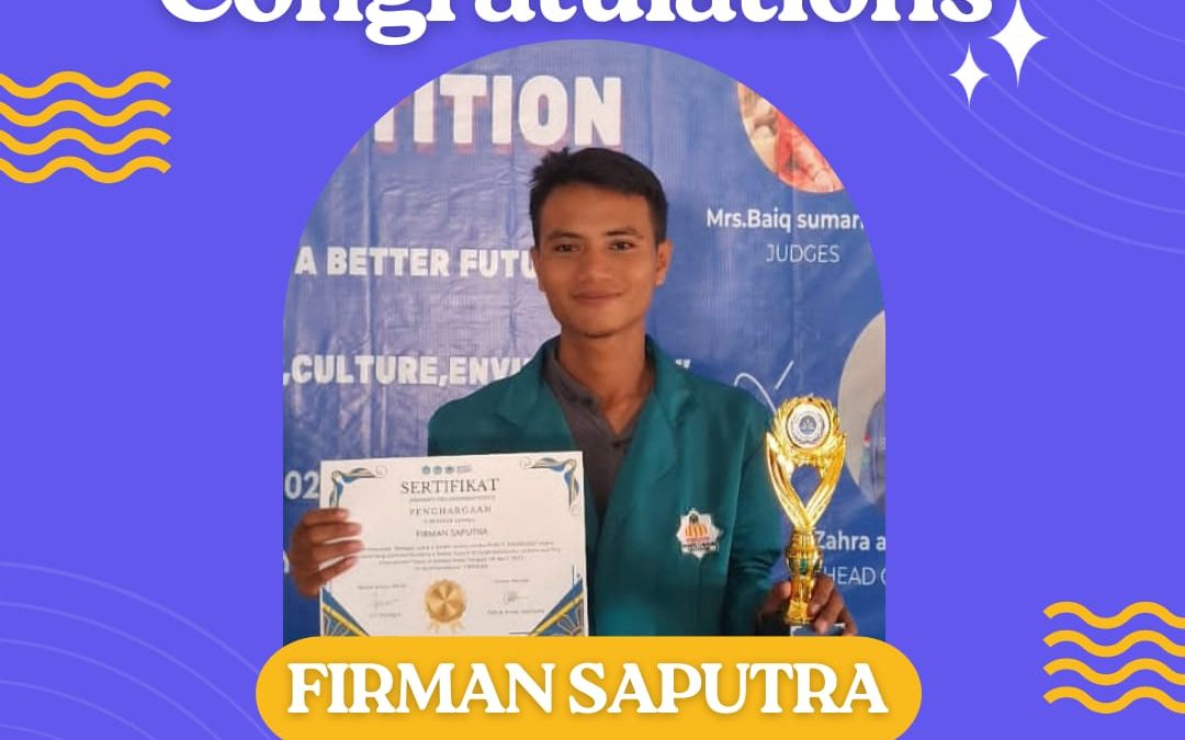 Raih Juara 2 Lomba Public Speaking se-Pulau Lombok, Mahasiswa TBI UIN Mataram Tunjukkan Eksistensi