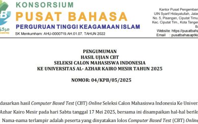 SELEKSI CALON MAHASISWA INDONESIA KE UNIVERSITAS AL-AZHAR KAIRO: UIN MATARAM SUKSES SELENGGARAKAN CBT DAN UMUMKAN HASILNYA