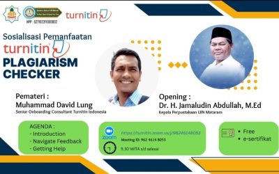 PERANGI PLAGIARISME, BANGUN INTEGRITAS AKADEMIK: UIN MATARAM DAN TURNITIN INDONESIA GELAR SOSIALISASI PEMANFAATAN TURNITIN