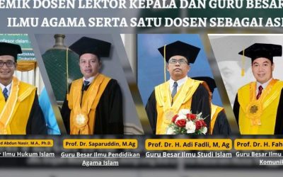 EMPAT GURU BESAR UIN MATARAM DITETAPKAN SEBAGAI ASESOR JABATAN AKADEMIK NASIONAL RUMPUN ILMU AGAMA