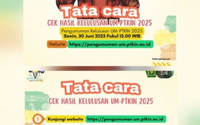 PENGUMUMAN KELULUSAN JALUR UM-PTKIN 2025