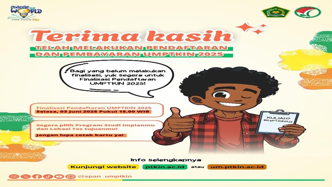 PENUTUPAN PENERIMAAN MAHASISWA JALUR UM PTKIN DAN PERSIAPAN UJIAN NASIONAL