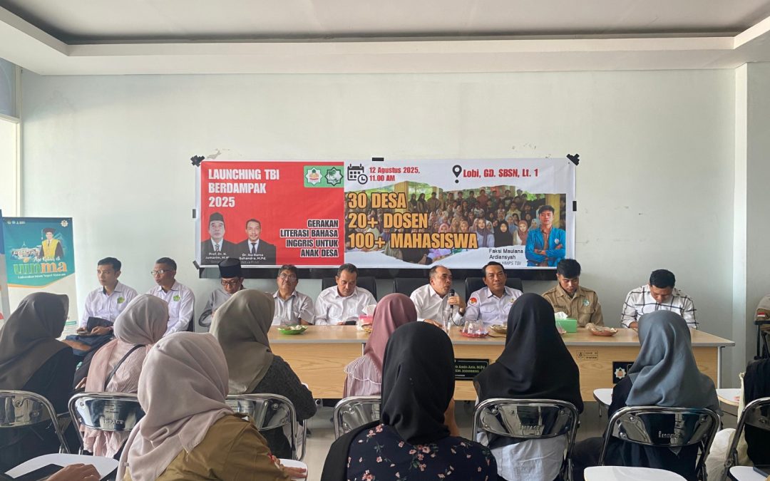 LAUNCHING KEGIATAN TBI BERDAMPAK, KOLABORASI MEMAJUKAN LITERASI BAHASA INGGRIS ANAK DESA DI NTB