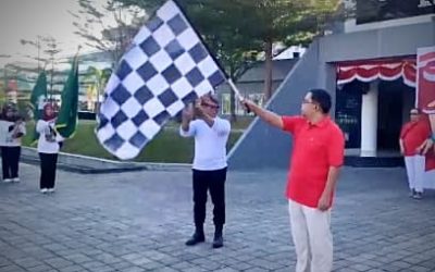 UIN MATARAM JALANKAN SE SEKJEN KEMENAG NO. 25/2025, GELAR GERAK JALAN KERUKUNAN SEMARAK HUT RI KE-80