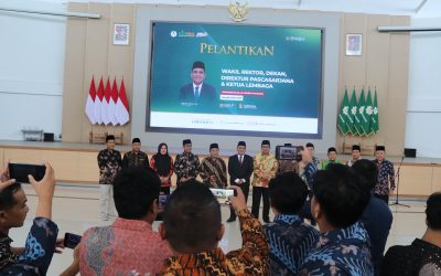 REKTOR UIN MATARAM KUKUHKAN 11 PIMPINAN UNIVERSITAS: KOLABORASI KESEBELASAN MENUJU KAMPUS BERTARAF GLOBAL