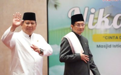 PERINGATI MAULID, MENAG KENALKAN KONSEP EKOTEOLOGI DI HADAPAN PRESIDEN DAN WAPRES