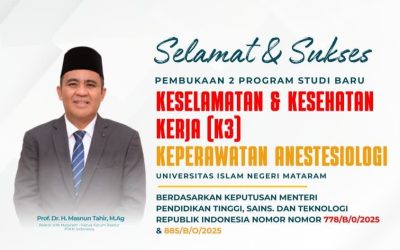 REKTOR UIN MATARAM SYUKURI HADIAH JUMAT BERKAH: DUA PRODI BARU KESEHATAN RESMI DITERBITKAN, LANGKAH NYATA MENUJU FAKULTAS KESEHATAN