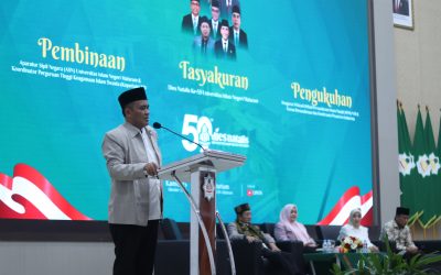 REKTOR UIN MATARAM BANGGA: KEHADIRAN MENAG PROF. DR. KH. NASARUDDIN UMAR PADA ACARA DIES NATALIS MENJADI RUH SPIRIT INTEGRITAS MENUJU WORLD CLASS UNIVERSITY