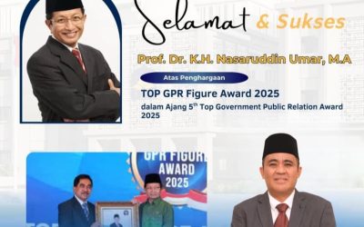 KETUA FORUM REKTOR PROF. MASNUN PUJI MENTERI AGAMA PROF. DR. KH. NASARUDDIN UMAR SEBAGAI FIGUR VISIONER DALAM TRANSFORMASI KOMUNIKASI PUBLIK PEMERINTAH