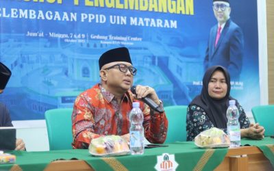 PPID UIN MATARAM GELAR PENGEMBANGAN TATA KELOLA KELEMBAGAAN: HADIRKAN SEKRETARIS DIRJEN PENDIS KEMENAG RI UNTUK PERKUAT LAYANAN INFORMASI PUBLIK