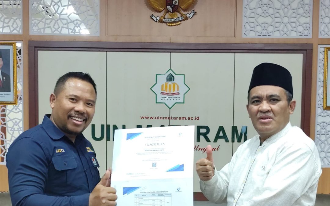 REKTOR APRESIASI HUMAS UIN MATARAM ATAS CAPAIAN TERTINGGI HASIL UJI KOMPETENSI PRANATA HUMAS PTKIN SE-INDONESIA