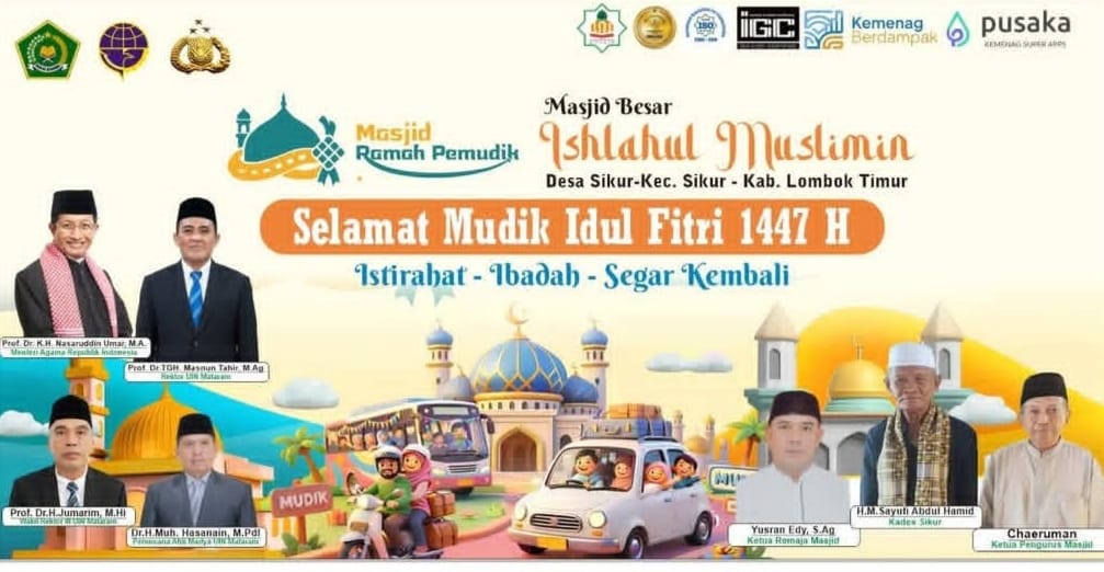 UIN MATARAM HADIRKAN “MASJID RAMAH PEMUDIK”: INOVASI HUMANIS SAMBUT ARUS MUDIK LEBARAN 1447 H