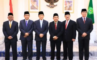 MENTERI AGAMA PROF. DR. KH. NASARUDDIN UMAR, M.A. LANTIK LIMA REKTOR PTKI: KETUA FORUM REKTOR PTKIN INDONESIA TEGASKAN KOMITMEN TRANSFORMASI PTKIN
