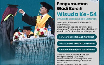 PENGUMUMAN GLADI WISUDA KE 54
