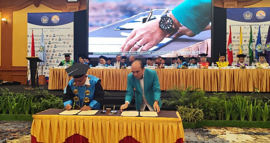 UIN Mataram dan Universitas Pendidikan Mandalika Teken MoU dalam Momentum Wisuda ke-11
