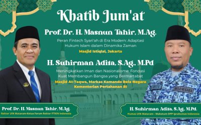 REKTOR DAN HUMAS UIN MATARAM ISI KHUTBAH DI JAKARTA: SINERGI DAKWAH INTELEKTUAL UNTUK BANGSA