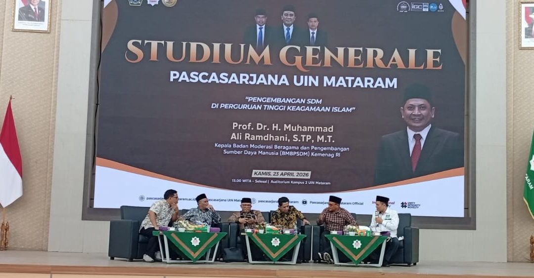PASCASARJANA DAN FTK UIN MATARAM GELAR STUDIUM GENERALE TERINTEGRASI BAHAS ARAH GEN Z DAN PENGUATAN SDM PTKI