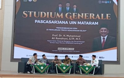 PASCASARJANA DAN FTK UIN MATARAM GELAR STUDIUM GENERALE TERINTEGRASI BAHAS ARAH GEN Z DAN PENGUATAN SDM PTKI