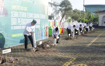 IMPLEMENTASI EKOTEOLOGI KEMENAG RI : REKTOR UIN MATARAM LAUNCHING 200 TITIK BIOPORI DAN SUMUR RESAPAN