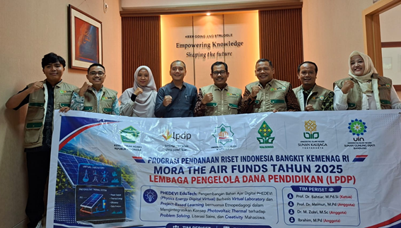 TIM MoRA THE AIR FUNDS UIN MATARAM PERKUAT KOLABORASI RISET DENGAN UIN SUNAN KALIJAGA YOGYAKARTA